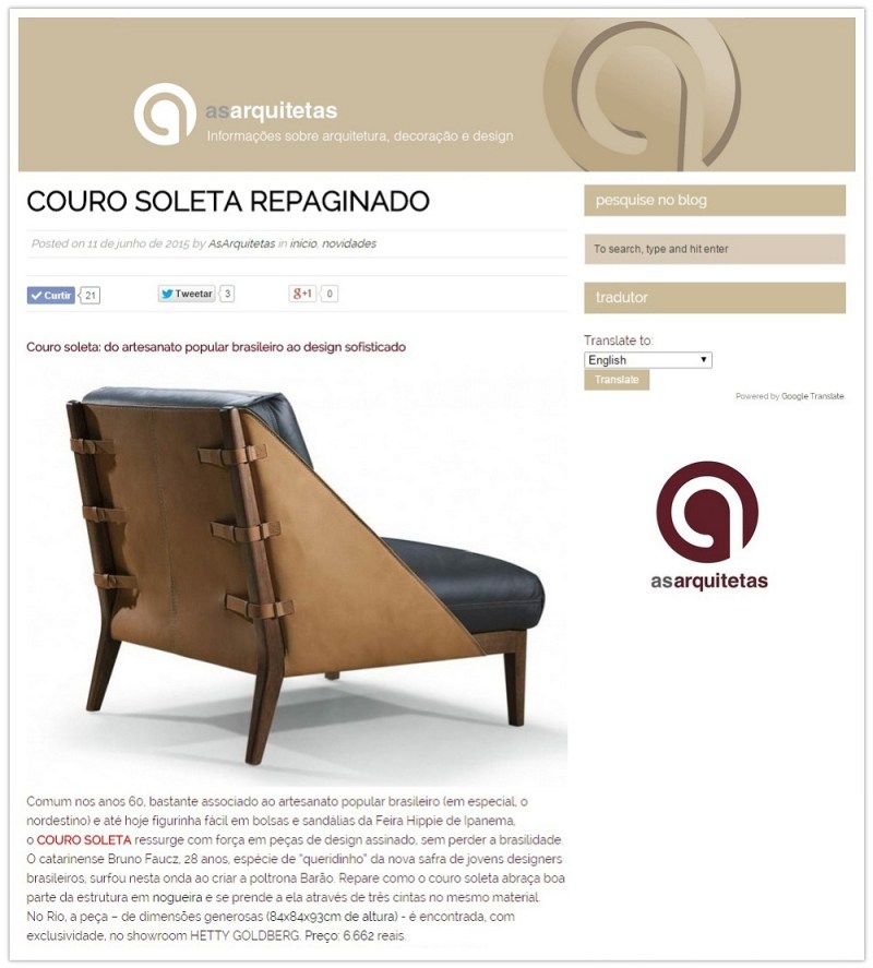 Blog As Arquitetas - Junho 2015