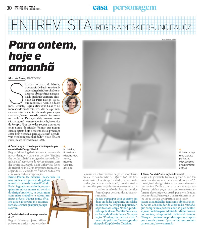 Estadão (impresso) - Paris - Setembro 2014